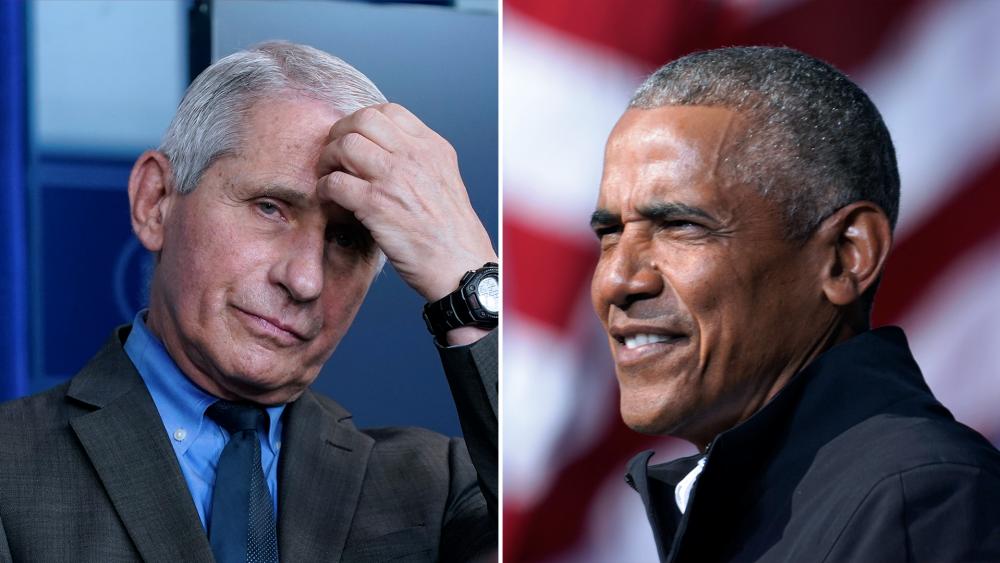  Dr. Anthony Fauci and former President Barack Obama. (AP Photos) 