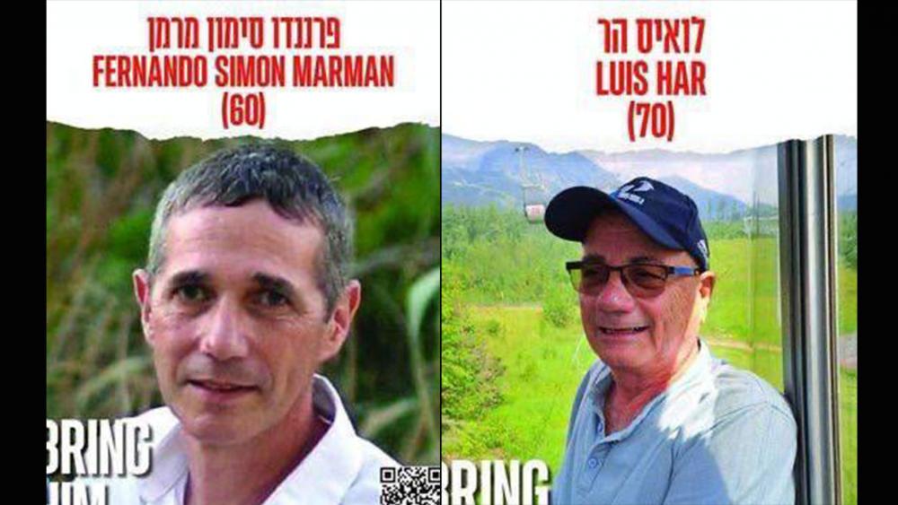 Fernando Marman (61) and Louis Har (70),  kidnapped by Hamas and held more than four months, were rescued by Israeli security forces on Feb. 12, 2024.