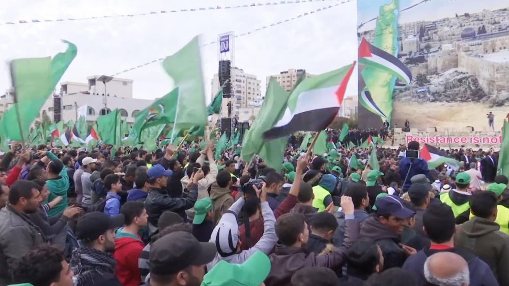 Hamas Rally in the Gaza Strip, Screen Capture, AP