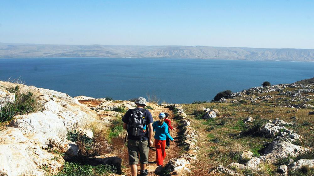 View of the Kinneret from Arbel Mountain, Photo, GPO, Einat Anker
