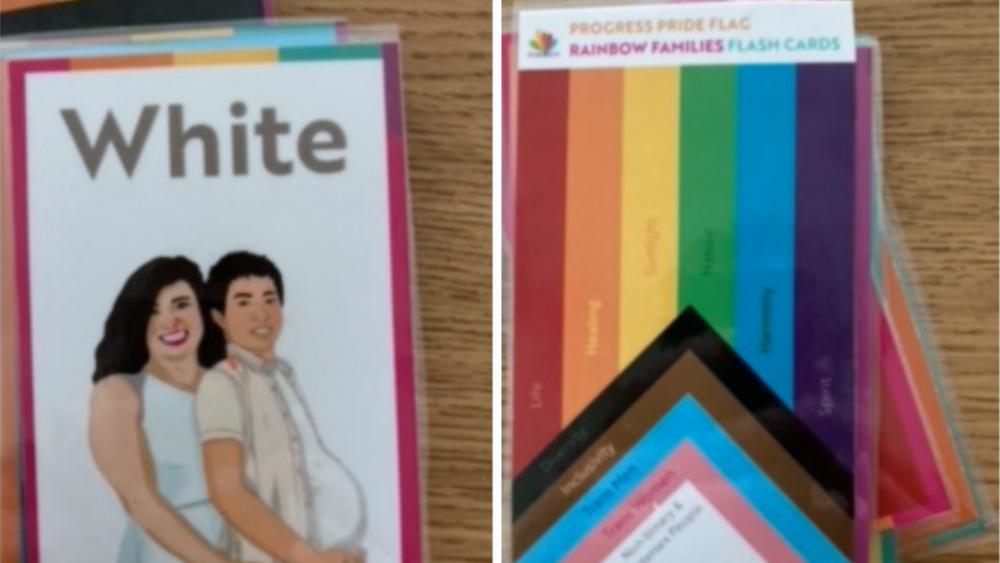 LGBTQ Flashcard Showing Pregnant Man Used in NC Classroom to Teach Preschoolers About Colors