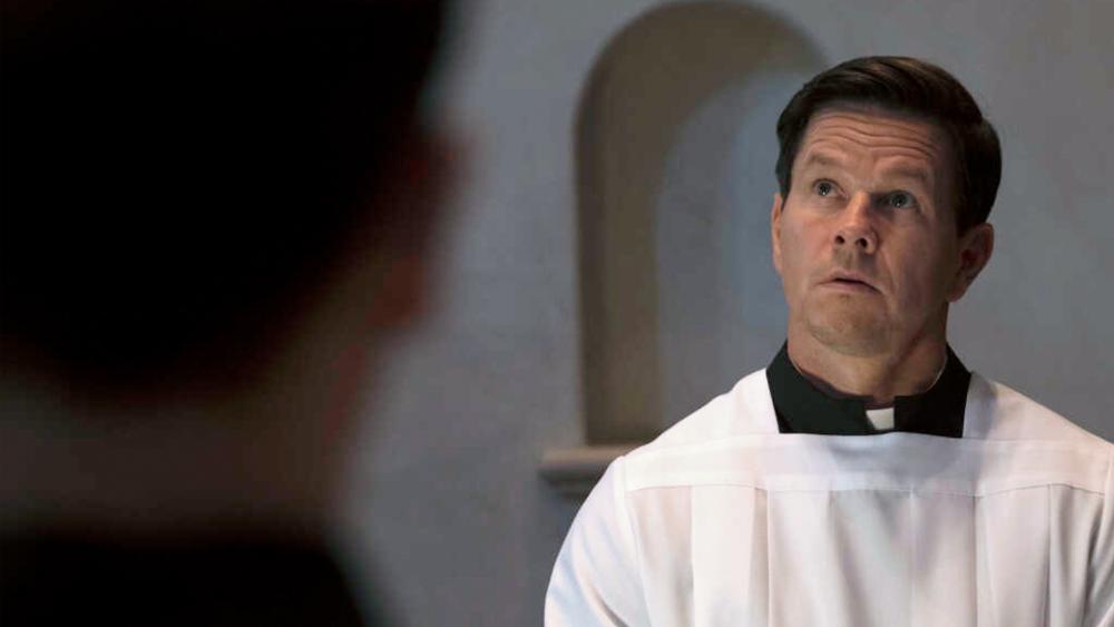 Stuart Long (Mark Wahlberg) in Columbia Pictures&#039; &quot;Father Stu.&quot; (Photo by Karen Ballard)