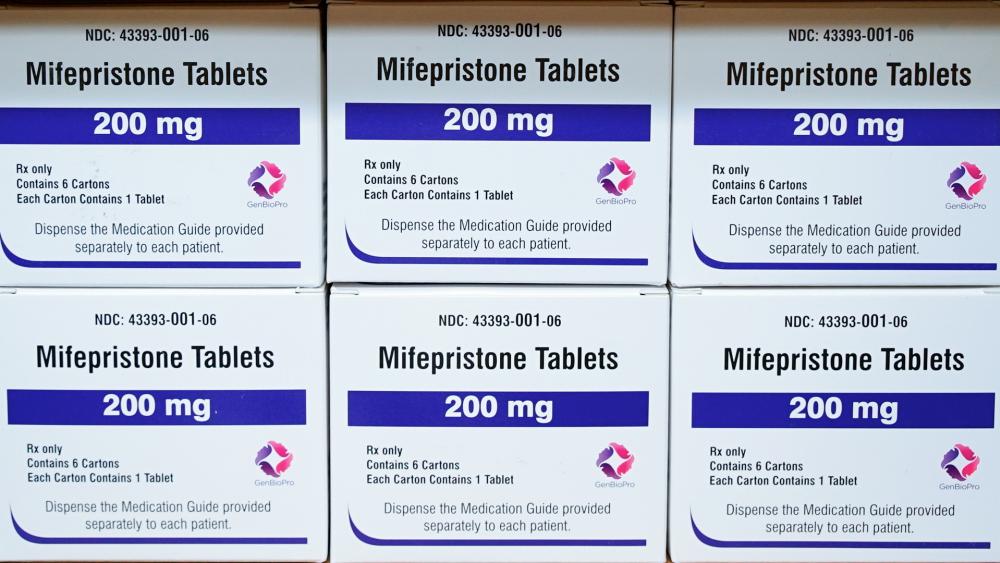 Boxes of the abortion drug mifepristone (AP Photo/Allen G. Breed, File)