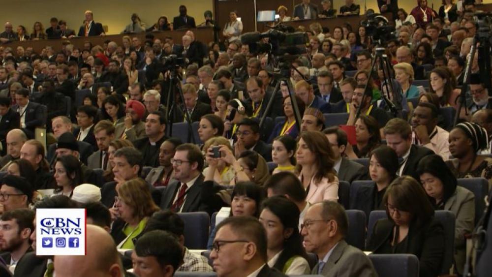 The packed conference room at the start of the Ministerial to Advance Religious Freedom Tuesday in Washington, D.C. (Image credit: CBN News)