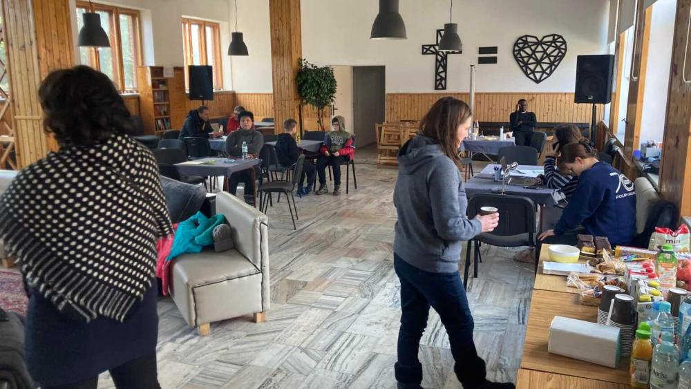 Christians in Polish Baptist churches work in shifts so they are ready to receive refugees 24 hours a day. (Photo courtesy of Chelm Baptist Church, IMB)