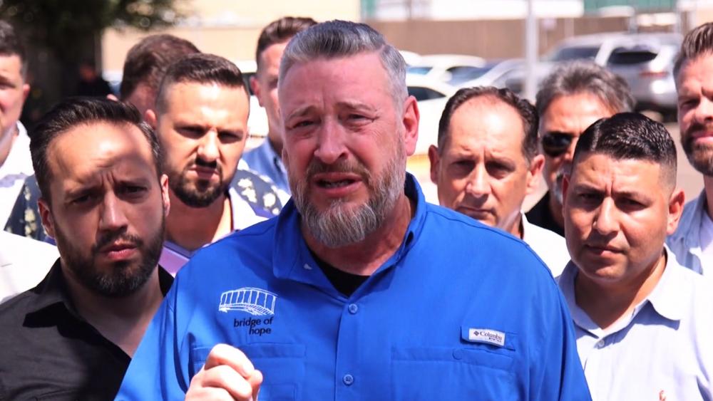 Rod Parsley, founder and senior pastor of the World Harvest Church, speaks after touring a border facility near McAllen, Texas. (Screenshot credit: The KAIROS Company)