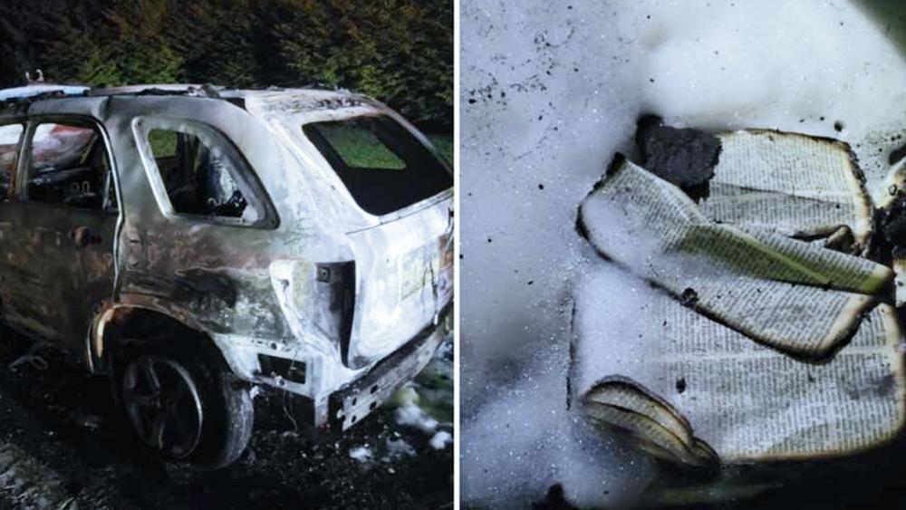 Blazing Inferno Completely Destroys Car. But Firefighters Are in Awe After Discovering ‘Intact and Mostly Unburnt Bible’ Inside