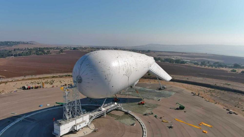 This image released on Wednesday, Nov. 3, 2021 by the Israel Ministry of Defense Spokesperson&#039;s office shows a High Availability Aerostat System. (Israel Ministry of Defense Spokesperson&#039;s office via AP)