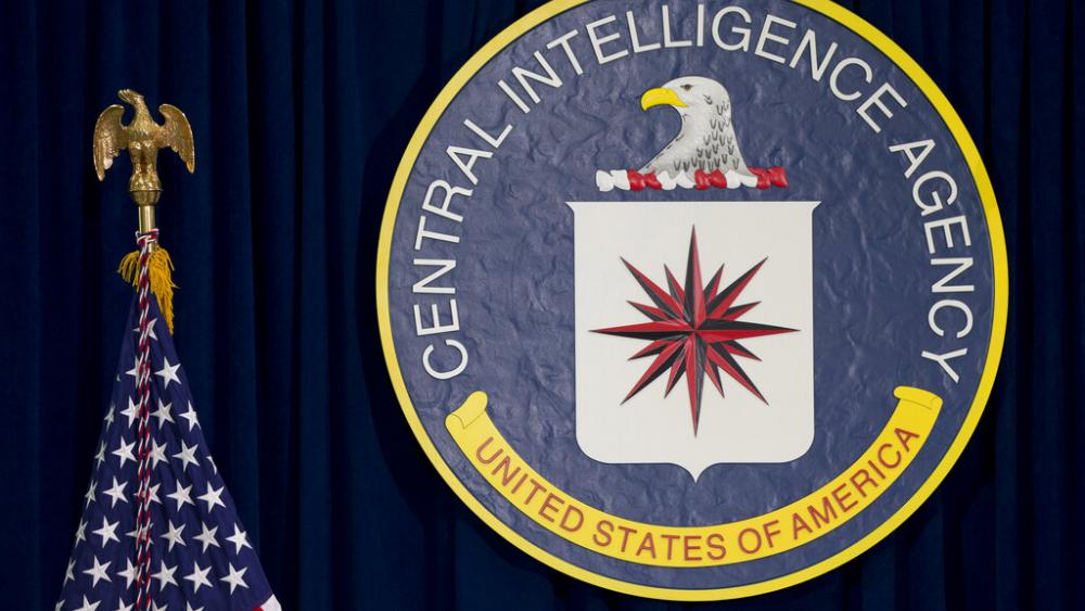This April 13, 2016, photo, shows the seal of the Central Intelligence Agency at CIA headquarters in Langley, Va. (AP Photo/Carolyn Kaster, File) 