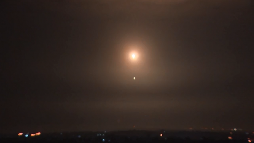 The view from Gaza as PIJ rockets are intercepted by Israel&#039;s Iron Dome System