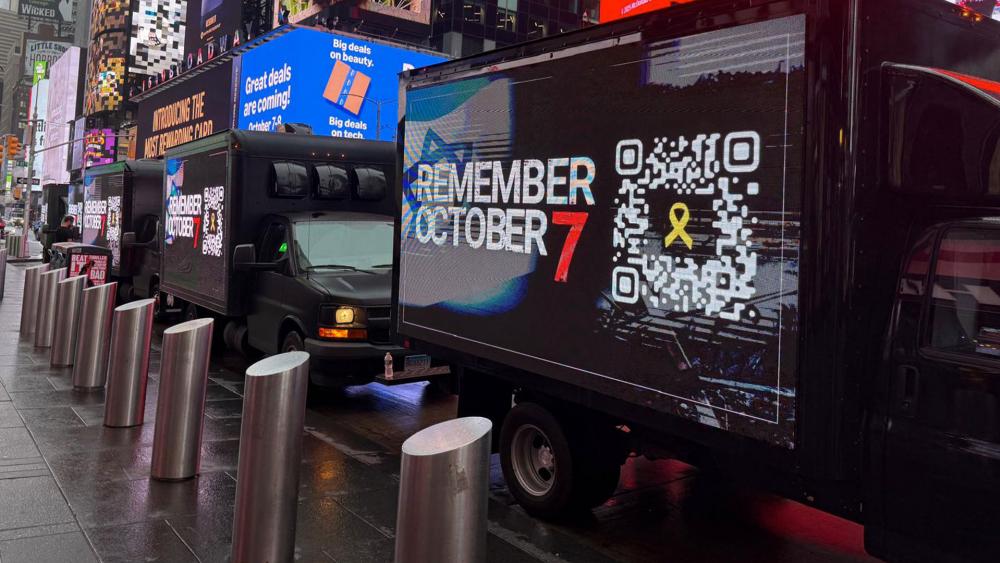 The Prime Minister&#039;s Office launched a public &quot;Remember October 7&quot; campaign in New York on Sept. 25, 2025, ahead of Prime Minister Benjamin Netanyahu&#039;s UN Address. Photo: Courtesy.