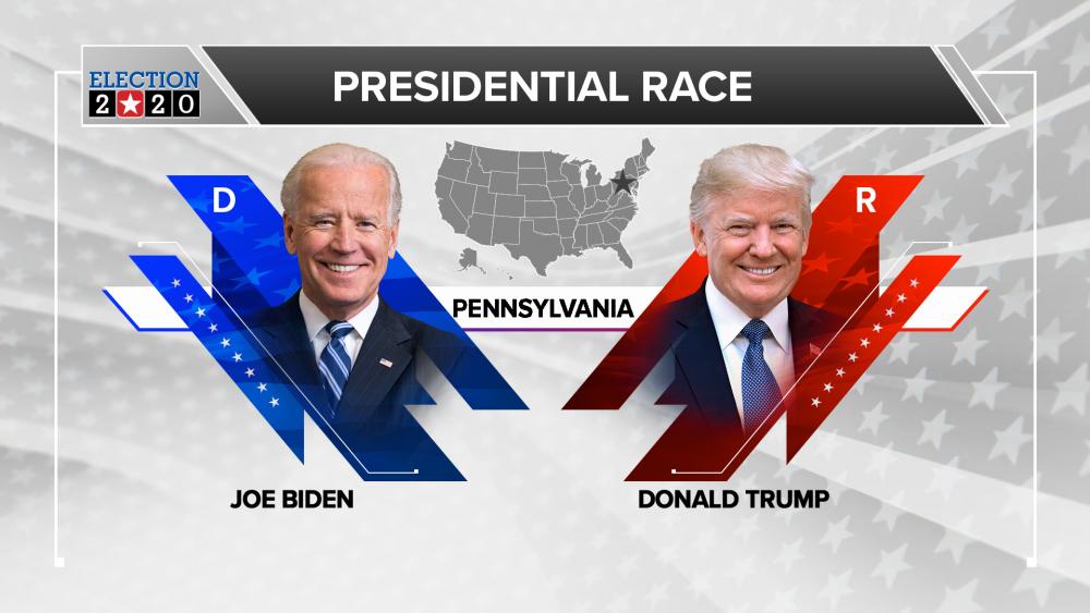 Trump and Biden in Pennsylvania