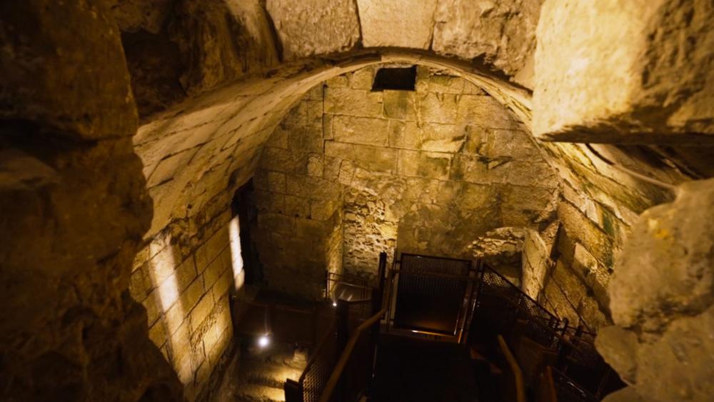 A new public section of the Western Wall Tunnel Tour, Photo Credit: CBN News.